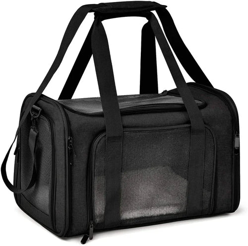 1PC Cat, Dog Carrier for Small Medium Cats Puppies up to 15 Lbs, Collapsible Travel Puppy Carrier