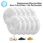 4/8/12Pcs Dog Feeders Fountain Filters Cat Water Replacement Filter for 2/2.4L Pet Fountain Filtration System Pre-Filter Sponges
