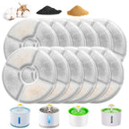 4/8/12Pcs Dog Feeders Fountain Filters Cat Water Replacement Filter for 2/2.4L Pet Fountain Filtration System Pre-Filter Sponges