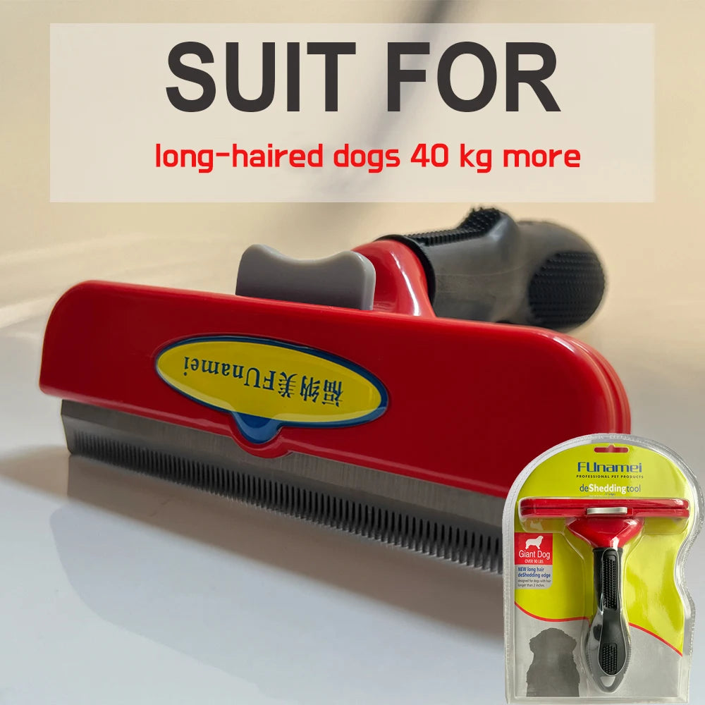 Long Hair Cat Brush Pets Deshedding Tool for Dogs Cats , Short Cat Comb Dog Hair Removal Brush Pet Grooming Fur Dematting Brush