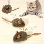 Squeaky Mouse Smart Induction Sound Plush Small Mouse Self-entertainment Distraction Cat Teaser Pet Toy Sale Cat Toy Simulation