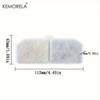 KEMORELA 10/16PCS Pet Water Fountain Activated Carbon Filters 113x43mm Resin Core Compatible with Cat Dog Smart Water Dispensers