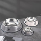Stainless Steel Pet Bowl Cat Dog Food Bowl Multi-Specification Anti-fall Food Bowl Food Bowl Feeding Pet Supplies 16 To 22 Cm