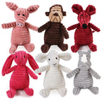 Pet Dog Molar Toy Vent Training Corduroy Monkey Pig Voice Plush Toy Dog Tooth Cleaning Supplie Dog Toys for Large Dogs