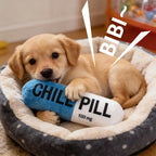 Pet Pill Indestructible Plush Capsule Dog Play Toy With Squeaker Dogs Tooth Chew Toy Safe Dog Tough Puppy Supplie Toys Resistant