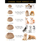 Fluffy Dog Bed Winter Warm Large Pet Products Small Sofa Baskets Pets Kennel Mat Puppy Cats Supplies Basket Blanket Accessories