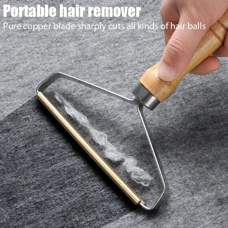 Pet Hair Remover Portable Manual Scraper Lint Cleaner Sticky Brush Cat Hair Removal Brush Hair Removal Tool Cat Dog Hair