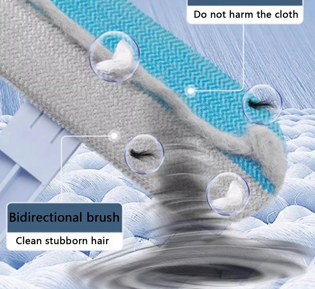 Long-handled window cleaning brush, manual pet hair remover for cats and dogs, multifunctional pet hair cleaning brush