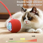New Automatic Interactive Cat Ball Toy Rechargeable Smart Electric Rolling Ball with Faux Tail for Dog And Cat Training