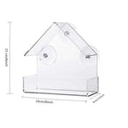 House Transparent Window Wild Bird Feeder Outdoor Removable Suction Cups Sliding Automatic Birds Feed Tray for Garden Patio Yard