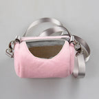 1Pc Small Pet Backpack Hamster Carrier Bag Portable Cylinder Satchel Flying Squirrel Travel Breathable Mesh Pouch Pet Supplies