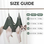 Cats Grooming Hammock Cat Dog Nail Trimming Restraint Bag Anti-Scratch Sling for Small Medium Dogs Adjustable Hanging Helper