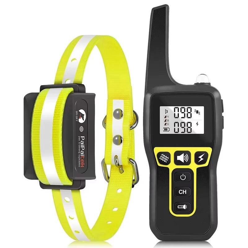 1000m Dog Training Collar with Remote Control ,Waterproof Electric Collar for All Size Dogs ,Rechargeable Dog Anti Bark Collar