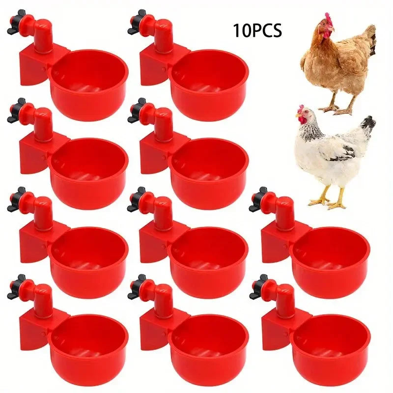Chicken Drinking Bowl Poultry Automatic Water Dispenser Pigeon Automatic Water Dispenser Small Chick Feeding Bowl Chicken Coop
