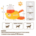 1PC Little Yellow Duck Pet Feeder Interactive Training Device For Cats And Dogs Food Dispensing By Pressing Automatic Feeder
