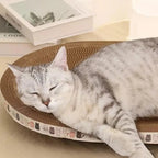 Winter Corrugated Cat Scratcher Cat Scrapers Round Oval Grinding Claw Toys for Cats Wear-Resistant Cat Bed Nest Cat Accessories