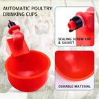 Chicken Drinking Bowl Poultry Automatic Water Dispenser Pigeon Automatic Water Dispenser Small Chick Feeding Bowl Chicken Coop