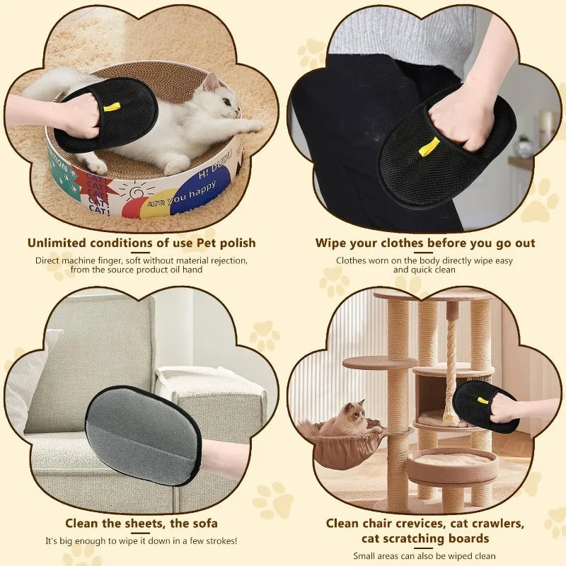 Pet Electrostatic Hair Removal Gloves Cat Brush Adhesive Comb Washing Grooming Tool Pet Products Grooming Cats Cat Supplies