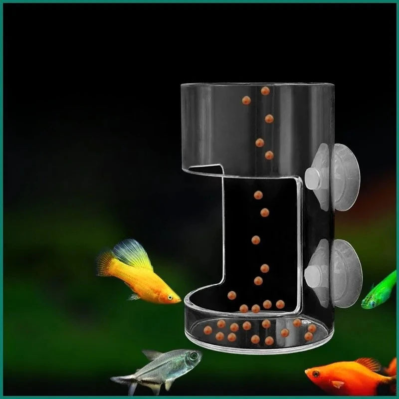 Aquarium Feeding Ring Floating Food Tray Feeder with Suction Cups Floating Food Feeder Square/Round for Fish Tank