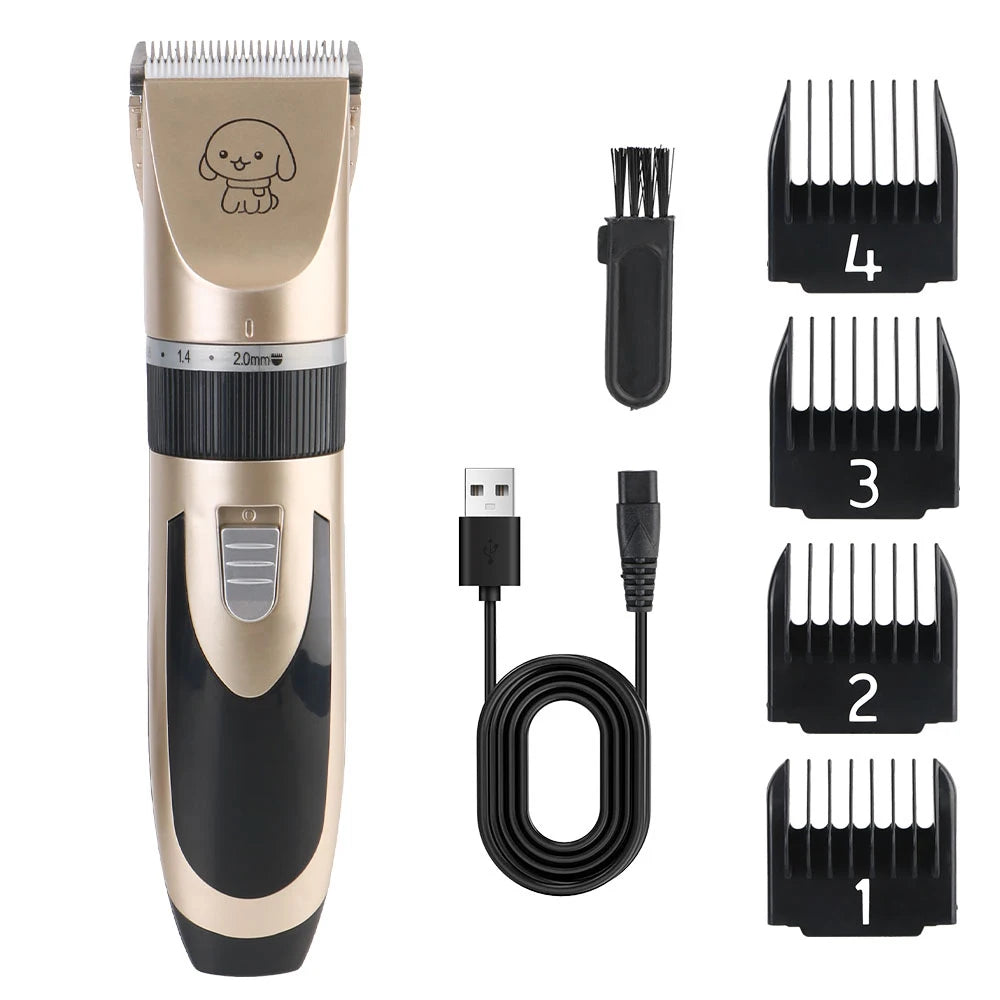 Pet hair trimmer - Dog, Cat, Rabbit and Dog Hair Clippers - Beard Trimmer Set - Electric scissors for pet grooming