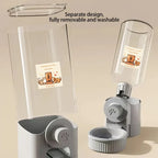 New Hanging Automatic Pet Food Feeder/Water Dispenser, Gravity Cat Auto Feeder Waterer Set with Container Bowl for Cage
