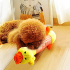 Plush Cute Elephant Duck Pig Pet Dog Cat Squeak Sound Dog Toys Funny Fleece Durability Chew Molar Toy Fit for All Pets