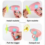 Funny Cat Toy Interactive Launch Pet Training Toy For Kitten Mini Flying Disc Shooting Gun Chasing Games Cat Toys Pet Supplies