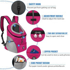 New Double Shoulder Portable Travel Backpack Outdoor Pet Dog Carrier Bag Pet Dog Front Bag Mesh Backpack