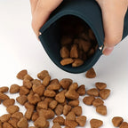 1pc Portable Silicone Dog Treat Bag Pet Dog Train Food Snacks Pockets Bag Walking Dog Training Food Storage Product Supply