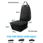 Dog Car Front Seat Cover Waterproof Non-Slip Car Rear Back Seat Mat Car Rear Seat Mat Cushion Protector Car Travel Accessories