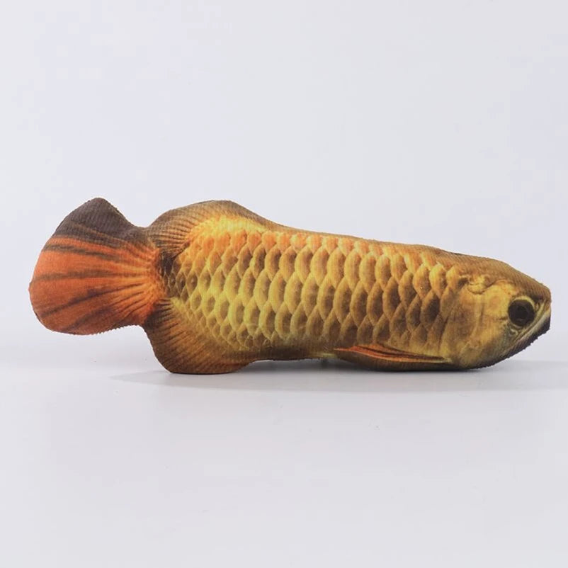 of cat-teasing toys simulation fish tear-teasing cat chew plush toys fish cat supplies Pet supplies
