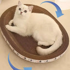 Winter Corrugated Cat Scratcher Cat Scrapers Round Oval Grinding Claw Toys for Cats Wear-Resistant Cat Bed Nest Cat Accessories