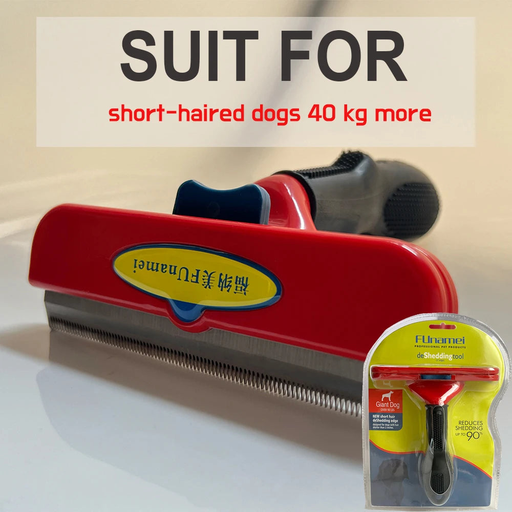 Long Hair Cat Brush Pets Deshedding Tool for Dogs Cats , Short Cat Comb Dog Hair Removal Brush Pet Grooming Fur Dematting Brush
