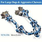 1pc Heavy-Duty Dog Rope Toy with Teeth Cleaning & Chewing - Extra Long Rope -Durable Chew Toy for Teeth Cleaning dog accessories
