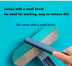 Long-handled window cleaning brush, manual pet hair remover for cats and dogs, multifunctional pet hair cleaning brush