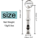 1Pcs Dog Whistle Pet Training Whistle Stainless Steel Silver Portable Adjustable Ultrasonic Cat/Dog Behavior Training Aid Tool