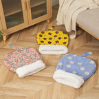 Cat Sleeping Bag Soft Cuddly Fluffy Feel Thickened Pet Pocket Type Quilt Bed Kitten Puppy Soft Comfortable Warm Nest Pet