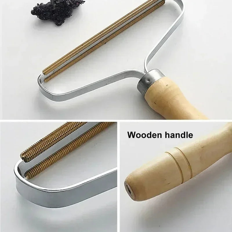 Pet Hair Remover Portable Manual Scraper Lint Cleaner Sticky Brush Cat Hair Removal Brush Hair Removal Tool Cat Dog Hair