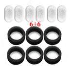 6/12PCS Cat Water Fountain Activated Carbon Sponge Filters for Stainless Steel Water Dispenser Pet Healthy Water Care Accessory