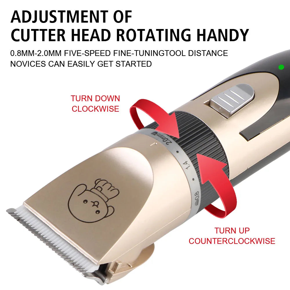 Pet hair trimmer - Dog, Cat, Rabbit and Dog Hair Clippers - Beard Trimmer Set - Electric scissors for pet grooming