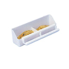1 pc - Double grid stand bird feeding trough parrot feeder