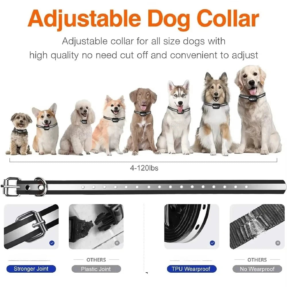 1000m Dog Training Collar with Remote Control ,Waterproof Electric Collar for All Size Dogs ,Rechargeable Dog Anti Bark Collar