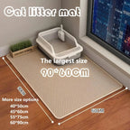 Double-layer large cat litter mat, an anti-splash mat for cat litter boxes, a filtering mat and sand leakage mat, a cat product