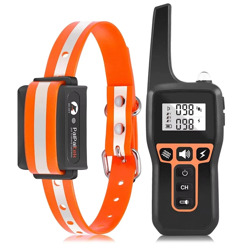 1000m Dog Training Collar with Remote Control ,Waterproof Electric Collar for All Size Dogs ,Rechargeable Dog Anti Bark Collar