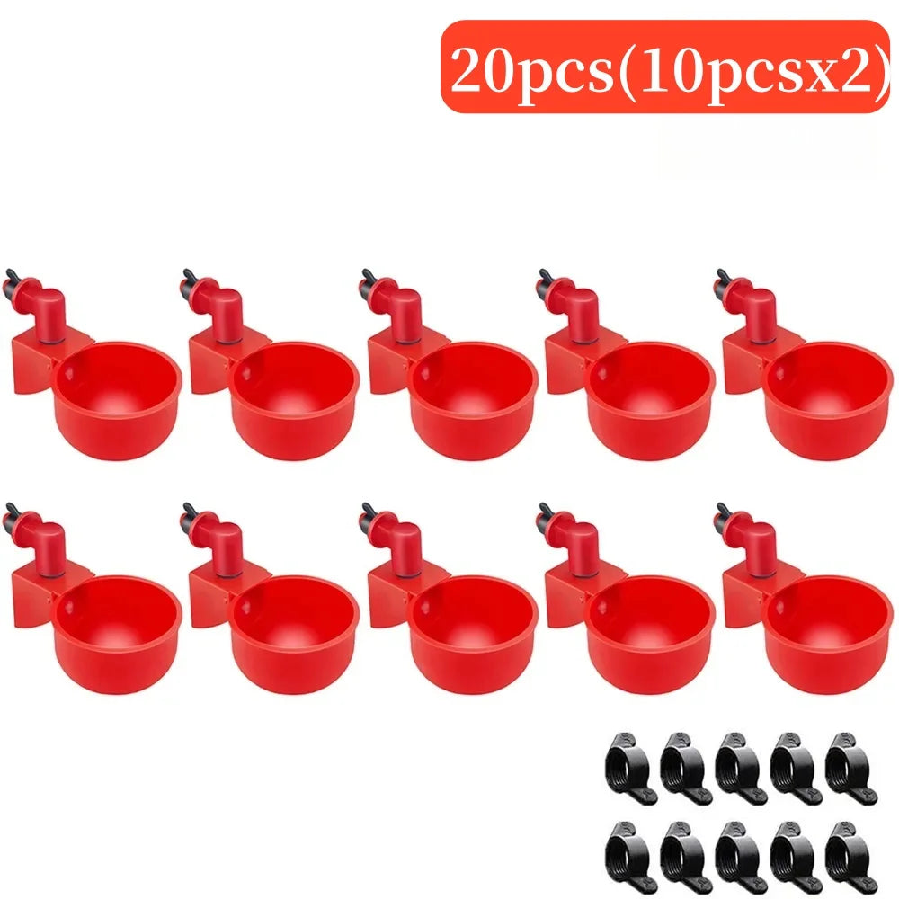 Chicken Drinking Bowl Poultry Automatic Water Dispenser Pigeon Automatic Water Dispenser Small Chick Feeding Bowl Chicken Coop