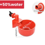 50Pcs Automatic Poultry Drinking Bowl Chicken Waterer Cups Duck Drinking Machine Hanging Drinking Bowls Water Dispenser Acessory