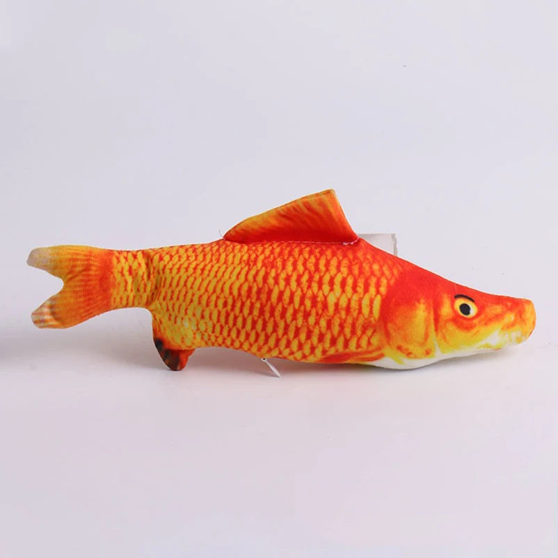 of cat-teasing toys simulation fish tear-teasing cat chew plush toys fish cat supplies Pet supplies