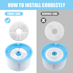 4/8/12Pcs Dog Feeders Fountain Filters Cat Water Replacement Filter for 2/2.4L Pet Fountain Filtration System Pre-Filter Sponges
