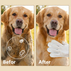 SEAMETAL 6Pcs Thicken Pet Wipes Gloves Deep Cleaning Dog & Cat Wipes Disposable Cleaning Gloves for Pet Care Cat Dog Supplies