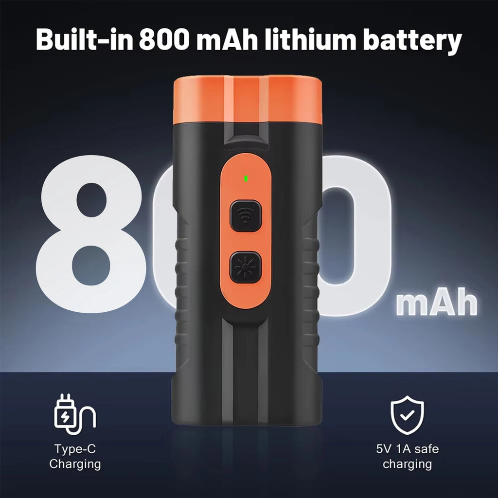 2025 Dual Head Ultrasonic Dog Repeller USB Rechargeable Dog Training Device High-Power Anti Bark Device with LED Flashlight